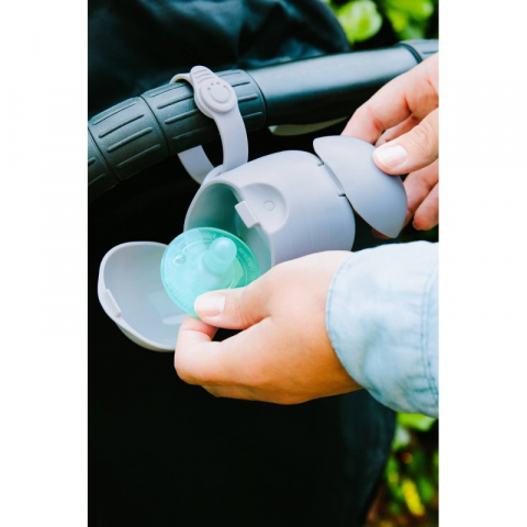 Suport suzeta portabil gri - Ubbi On The Go  [1]