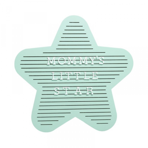 Decoratiuni - Tabla decorativa steluta cu litere pentru personalizare - Pearhead