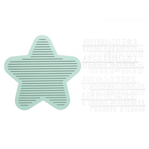 Tabla decorativa steluta cu litere pentru personalizare - Pearhead [2]