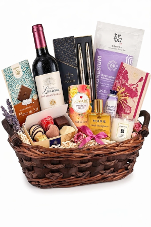 Cadouri de Paște - Coș Cadou Premium "Relax & Indulge"