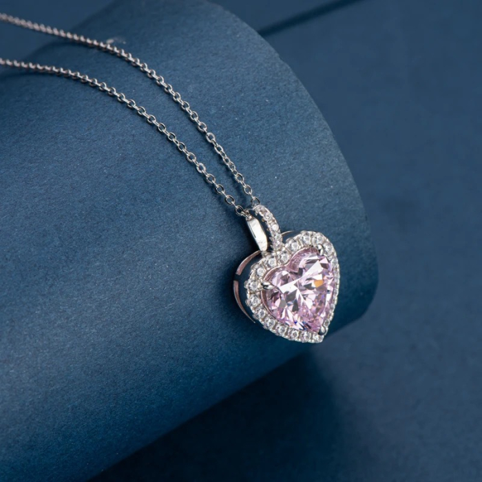 Set Cadou Craciun Nepoată-Colier cu Pandativ Perla Roz din Argint 925 placat cu rodiu, Cutie Elegantă și Felicitare Personalizată [3]