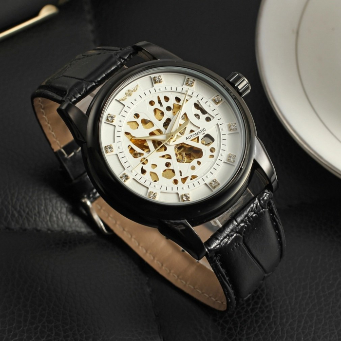 Ceas Luxury T-Winner, 5419,  Mecanic / Automat + Cutie , Geam Cristal Mineral / Hardlex BTG-WRG8097M3B1 [2]