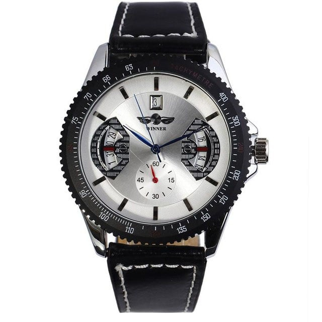 Ceas Luxury T-Winner, 5423,  Mecanic / Automat + Cutie , Geam Cristal Mineral / Hardlex BTG-WRG8045M3T4 [1]