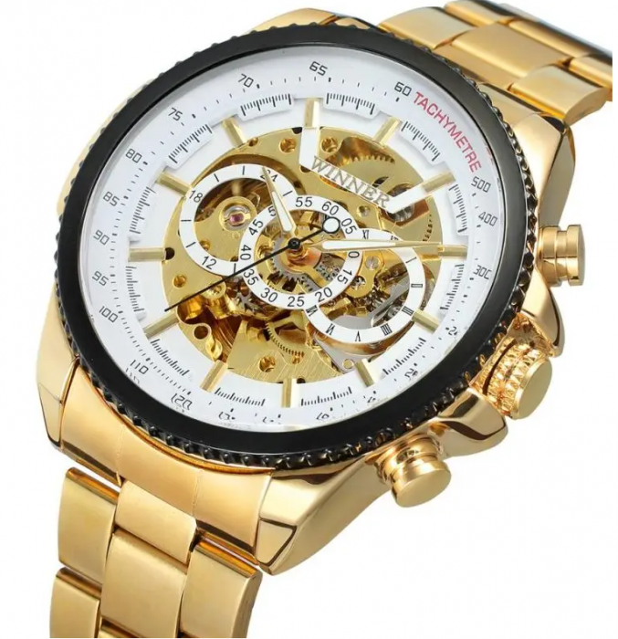 Ceas Luxury T-Winner, 5424,  Mecanic / Automat + Cutie , Geam Cristal Mineral / Hardlex BTG-WRG8053M4T4 [1]