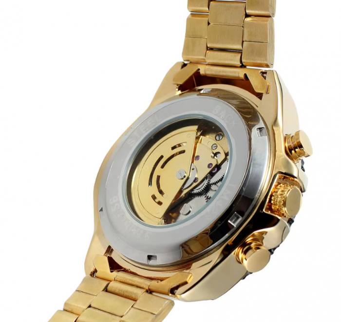 Ceas Luxury T-Winner, 5424,  Mecanic / Automat + Cutie , Geam Cristal Mineral / Hardlex BTG-WRG8053M4T4 [3]
