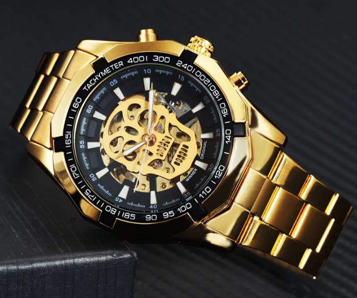 Ceas Luxury T-Winner, 5425,  Mecanic / Automat + Cutie , Geam Cristal Mineral / Hardlex BTG-WRG8154M4T5 [4]
