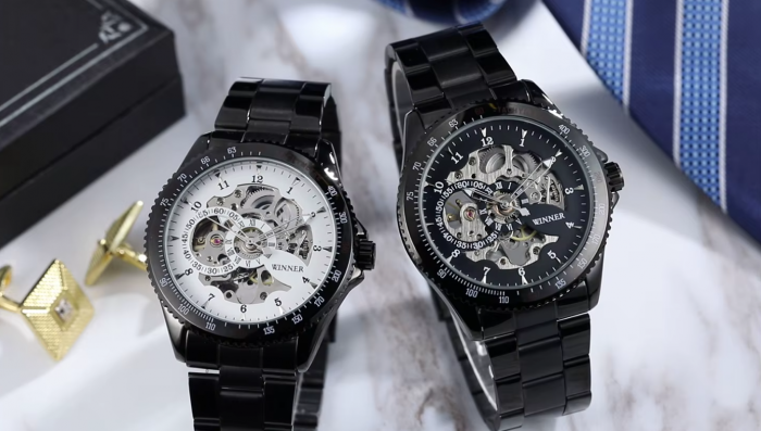 Ceas Luxury T-Winner, 5426,  Mecanic / Automat + Cutie , Geam Cristal Mineral / Hardlex BTG-WRG8031M4B6 [4]