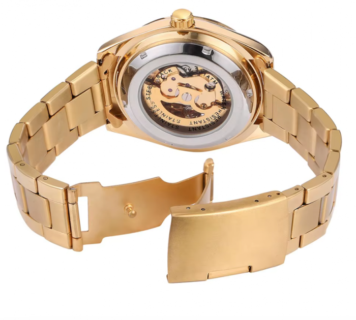 Ceas Luxury T-Winner, 5427,  Mecanic / Automat + Cutie , Geam Cristal Mineral / Hardlex BTG-WRG8152M4T1 [2]