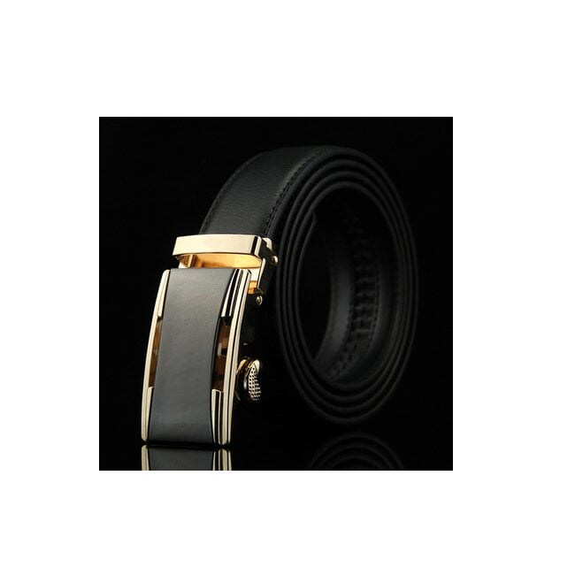 Curea barbati, Maynard CB5881, Piele naturala cu inchidere automata, Negru, 3.5x125cm [6]