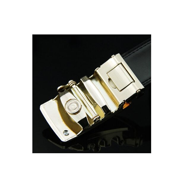 Curea barbati, Maynard CB5881, Piele naturala cu inchidere automata, Negru, 3.5x125cm [7]