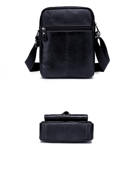 Geanta barbati BULLCAPTAIN, borseta de serviciu, geanta de umar, BC-053-L, Piele Naturala, 28x21x10CM [3]