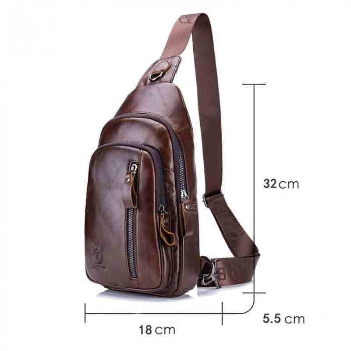 Geanta barbati BULLCAPTAIN, borseta de serviciu, geanta de umar, BC-100, Piele Naturala, 32x18x5.5CM [5]