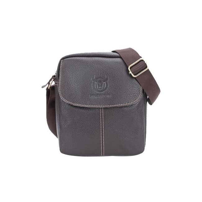 Geanta barbati, Jack GB7639, Piele Naturala, Maro, 22x21x8 cm [1]