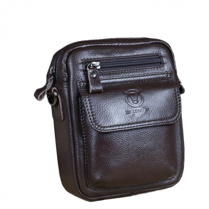 Geanta barbati, James GB7588, Piele Naturala, Maro, 20x16x8 cm [2]