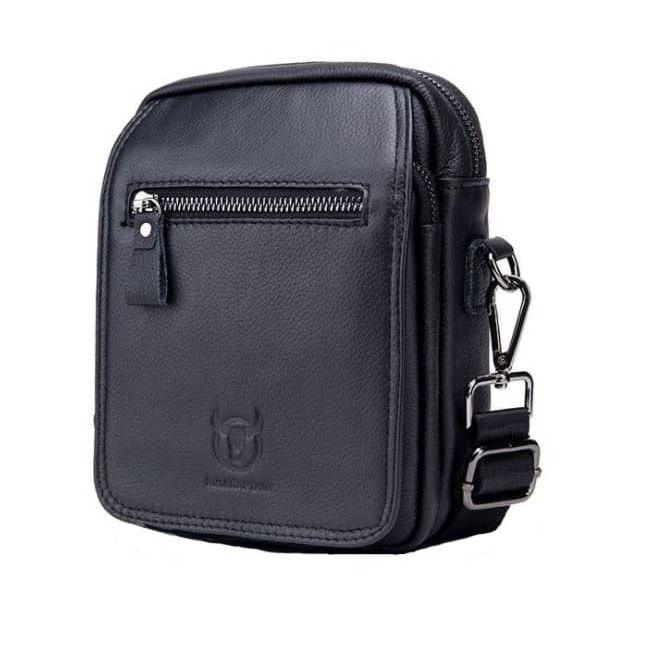 Geanta barbati, Jasp GB5073, Piele Naturala, Negru, 21x16x7 cm [1]