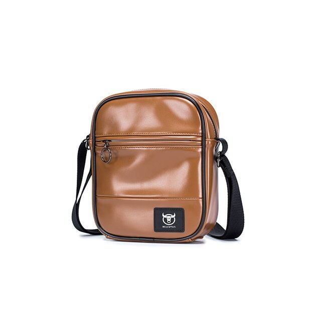 Geanta barbati, Wesley GB3005, Piele Naturala, Maro, 22x18x5 cm [4]