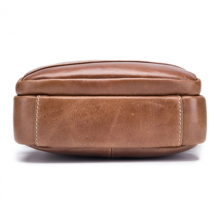 Geanta barbati, Zeyn 5037, Piele Naturala, Negru, 25x18x7 cm [3]