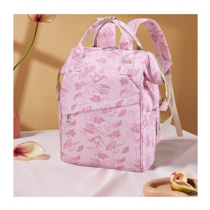 Geanta Bebe Avamsi LL-9002-1 tip rucsac scutece, Straight, incapatoare, impermeabila, versatila, ergonomica si sigura pentru mama, tata si copil [3]