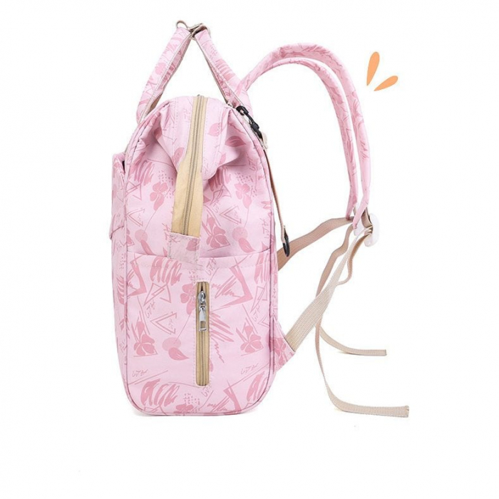 Geanta Bebe Avamsi LL-9002-1 tip rucsac scutece, Straight, incapatoare, impermeabila, versatila, ergonomica si sigura pentru mama, tata si copil [6]