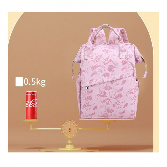 Geanta Bebe Avamsi LL-9002-1 tip rucsac scutece, Straight, incapatoare, impermeabila, versatila, ergonomica si sigura pentru mama, tata si copil [8]