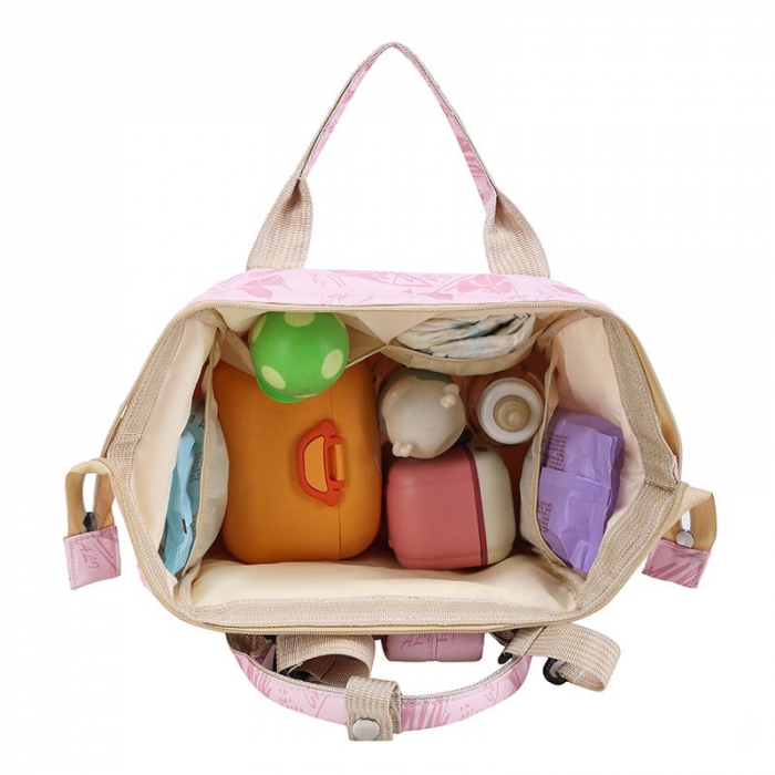 Geanta Bebe Avamsi LL-9002-1 tip rucsac scutece, Straight, incapatoare, impermeabila, versatila, ergonomica si sigura pentru mama, tata si copil [2]