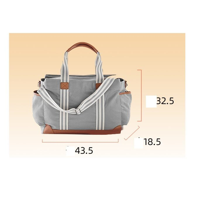 Geanta Bebe Avamsi LL-MF1801 tip rucsac scutece, Straight, incapatoare, impermeabila, versatila, ergonomica si sigura pentru mama, tata si copil [4]