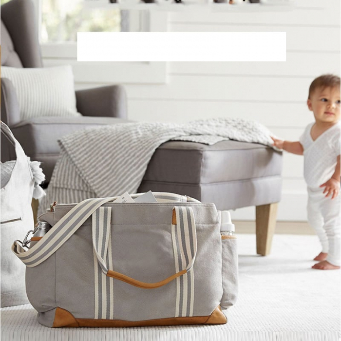 Geanta Bebe Avamsi LL-MF1801 tip rucsac scutece, Straight, incapatoare, impermeabila, versatila, ergonomica si sigura pentru mama, tata si copil [7]