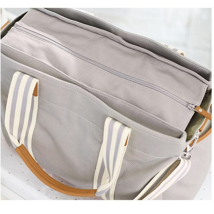 Geanta Bebe Avamsi LL-MF1801 tip rucsac scutece, Straight, incapatoare, impermeabila, versatila, ergonomica si sigura pentru mama, tata si copil [5]