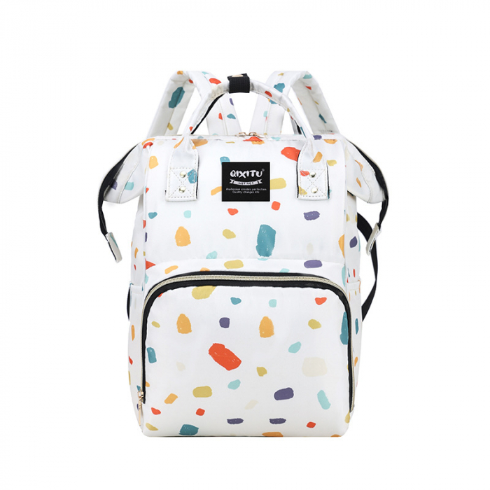 Geanta Bebe Eleonora MB07 tip rucsac scutece, Straight, incapatoare, impermeabila, versatila, ergonomica si sigura pentru mama, tata si copil, 38x26x18 cm [1]
