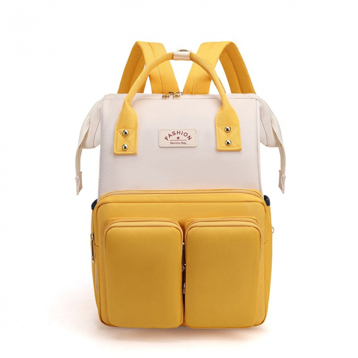 Geanta Bebe Luna LL-618 tip rucsac scutece, Straight, incapatoare, impermeabila, versatila, ergonomica si sigura pentru mama, tata si copil, 38x26x16 cm [1]
