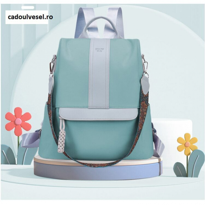 Geanta Bebe Sara MB42 tip rucsac scutece, Straight, incapatoare, impermeabila, versatila, ergonomica si sigura pentru mama, tata si copil, 32x31x14 cm [4]