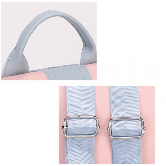 Geanta Bebe Sara MB42 tip rucsac scutece, Straight, incapatoare, impermeabila, versatila, ergonomica si sigura pentru mama, tata si copil, 32x31x14 cm [12]