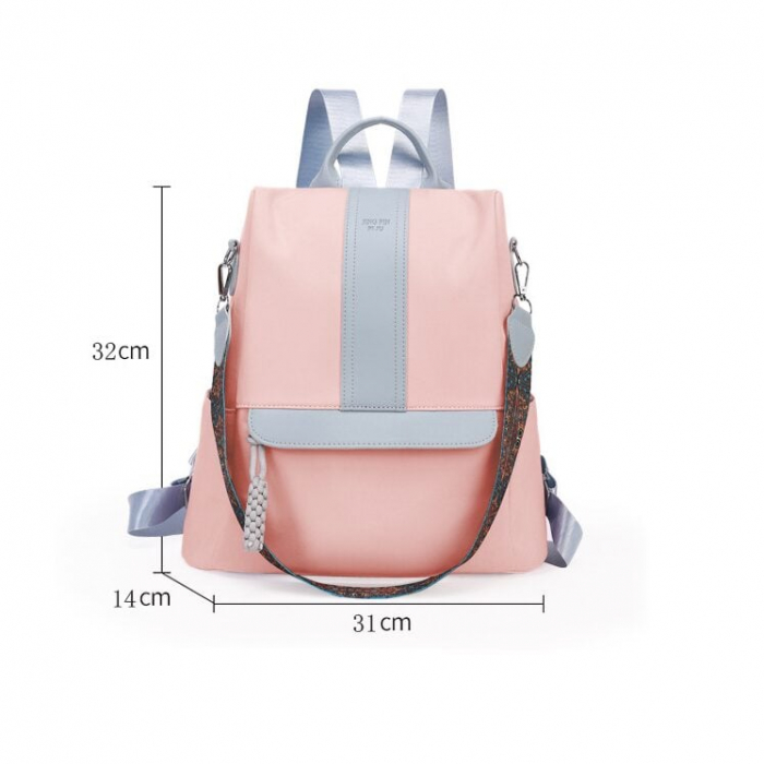 Geanta Bebe Sara MB42 tip rucsac scutece, Straight, incapatoare, impermeabila, versatila, ergonomica si sigura pentru mama, tata si copil, 32x31x14 cm [3]