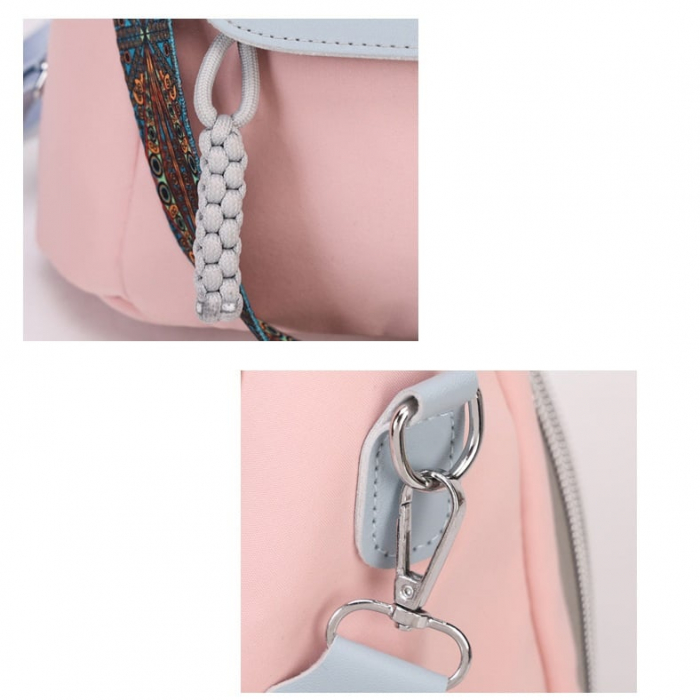 Geanta Bebe Sara MB42 tip rucsac scutece, Straight, incapatoare, impermeabila, versatila, ergonomica si sigura pentru mama, tata si copil, 32x31x14 cm [13]