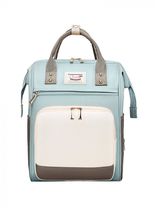 Geanta Bebe Silvia MB09 tip rucsac scutece, Straight, incapatoare, impermeabila, versatila, ergonomica si sigura pentru mama, tata si copil, 40x29x18 cm [11]