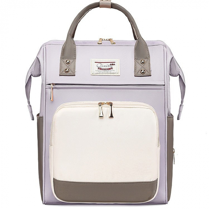 Geanta Bebe Silvia MB09 tip rucsac scutece, Straight, incapatoare, impermeabila, versatila, ergonomica si sigura pentru mama, tata si copil, 40x29x18 cm [1]