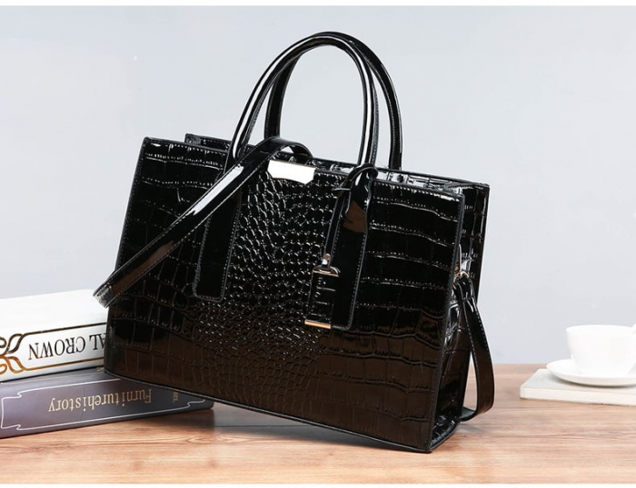Geanta dama Atena,5044, Negru, 34x24x13 cm [4]