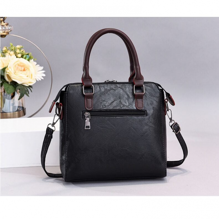 Geanta dama AVAMSI, BS-8687, bareta pentru umar, Negru, 26x24x11 cm [2]