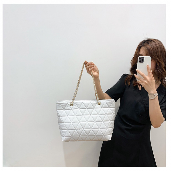 Geanta dama AVAMSI, HZD-ZZ1871, bareta pentru umar, Alb, 39x28x13cm [3]