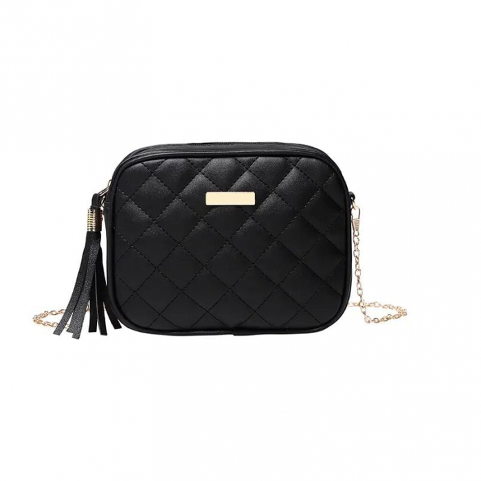 Geanta dama AVAMSI SC-FS0475, bareta pentru umar, Negru, 19x14x7 cm [1]
