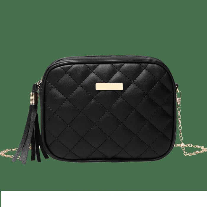 Geanta dama AVAMSI SC-FS0475, bareta pentru umar, Negru, 19x14x7 cm [6]