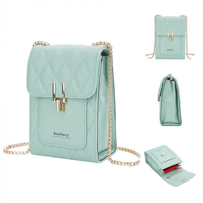 Geanta Dama, Baellerry, ZX-3247, Verde, 20x13x8 cm [2]