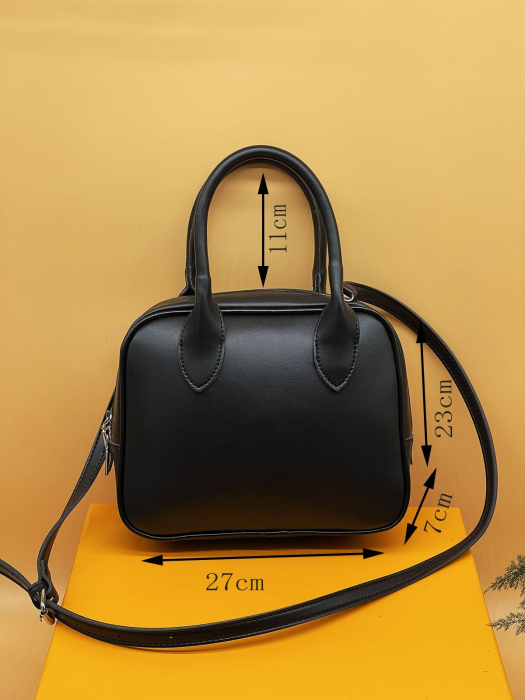 Geanta dama Tirana, 5045, Negru, 27x23x7 cm [2]