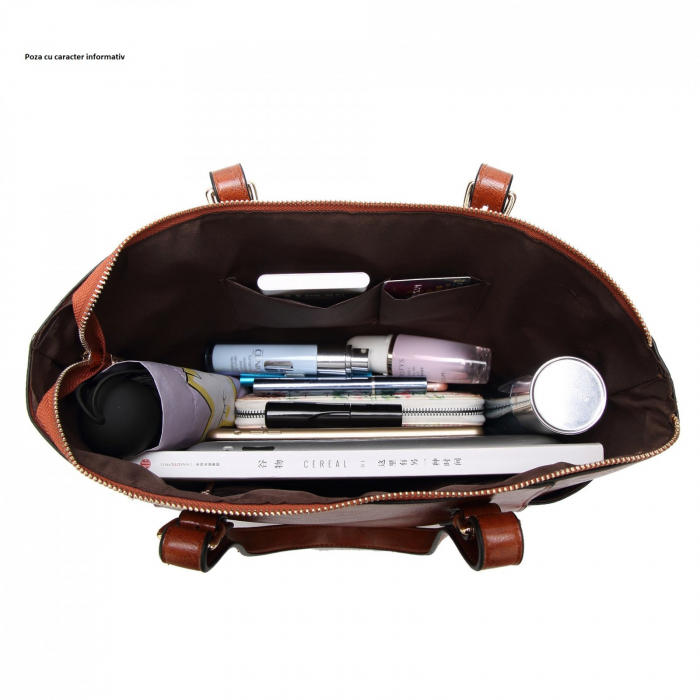 Geanta dama Valencia, 5042, Negru, 31x26x13 cm [5]
