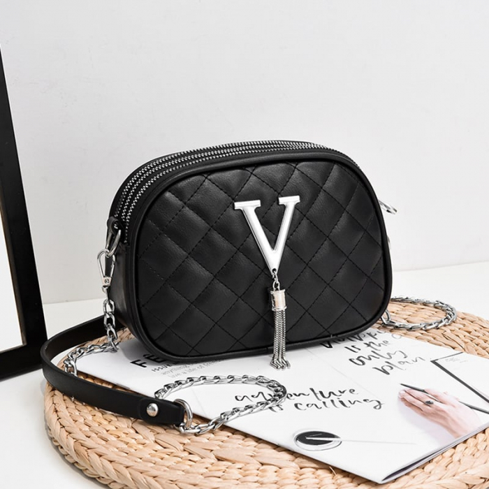 Geanta dama Vivian, GD7777, Negru, 20x15x7 cm [1]