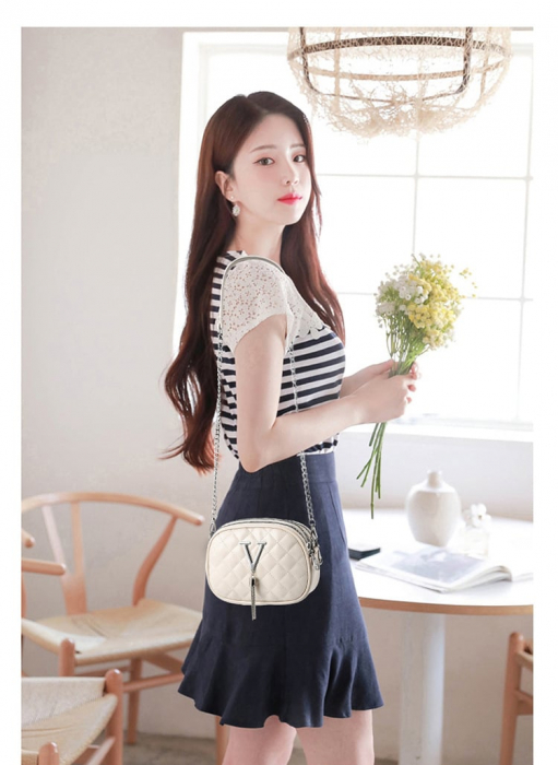 Geanta dama Vivian, GD7778, Bej ,20x15x7 cm [5]