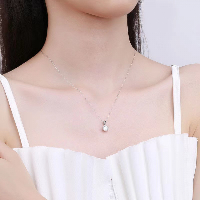 Lantisor cu pandativ din argint  925, LD765, Magia stralucirii, placat cu rodiu [2]