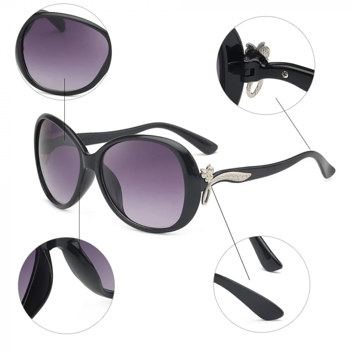Ochelari de soare dama AVAMSI 2549, Negru [5]