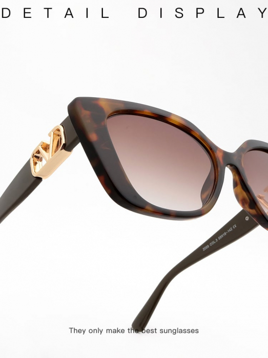 Ochelari de soare dama AVAMSI, Cat-Eye JF-2059, Maro [2]