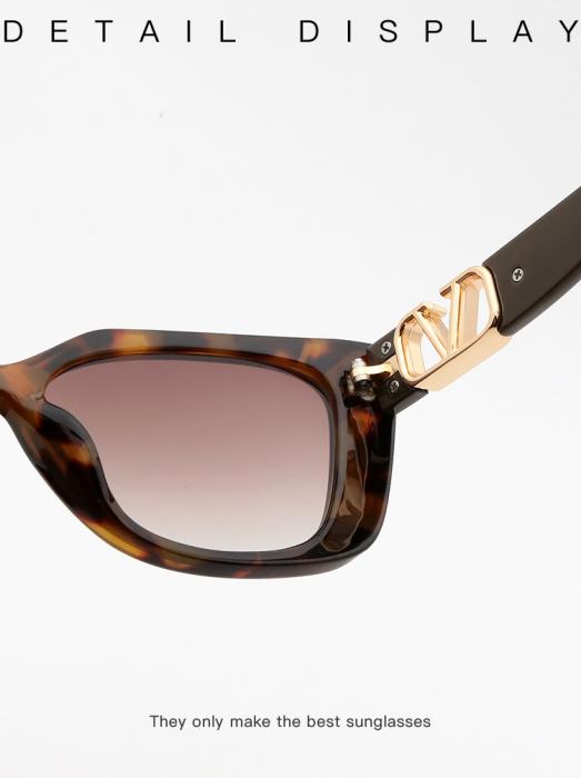 Ochelari de soare dama AVAMSI, Cat-Eye JF-2059, Maro [4]